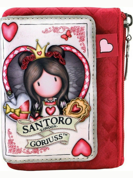 Santoro Finding My Way Παιδικό Πορτοφόλι με Φερμουάρ Κόκκινο