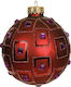 Hängendes Kugel Ornament Ornament Glas Rot 10cm