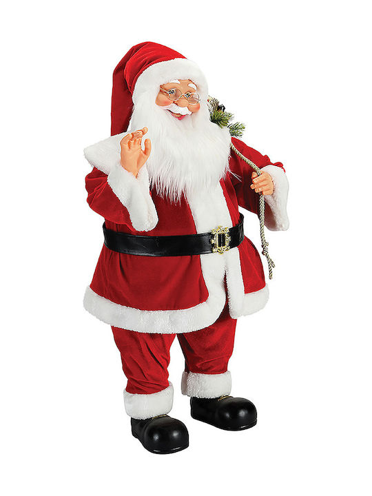 Santa Claus with Moving and Music Red 80cm