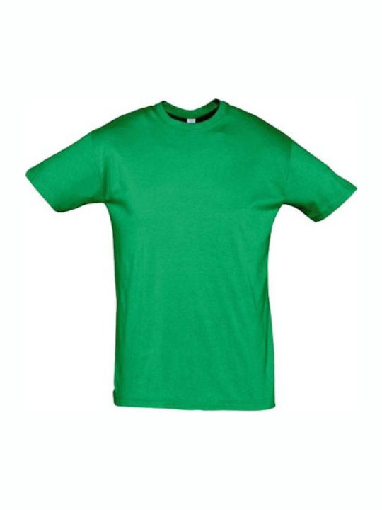 Sol's Regent Unisex Διαφημιστικό T-shirt Κοντομάνικο σε Πράσινο Χρώμα