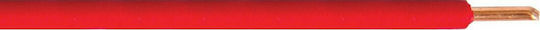 VK Lighting Power Cord Type NYA with Cable Properties 1x1.5mm² in Red Colour 1.5m Flexible