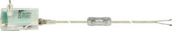 VK Lighting Power Cord Transparent 1m
