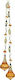 Lianos Christmas Plastic Figure Ceiling Pendant Height 50cm Gem