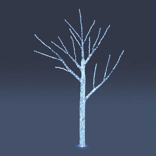 Christmas Decorative Illuminated Plastic Tree Natural Appearance 300cm Electric White