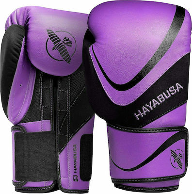 Hayabusa H5 Boxhandschuhe aus Kunstleder Lila