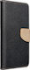 Fancy Brieftasche Synthetisches Leder Black / Gold (Galaxy A03s)
