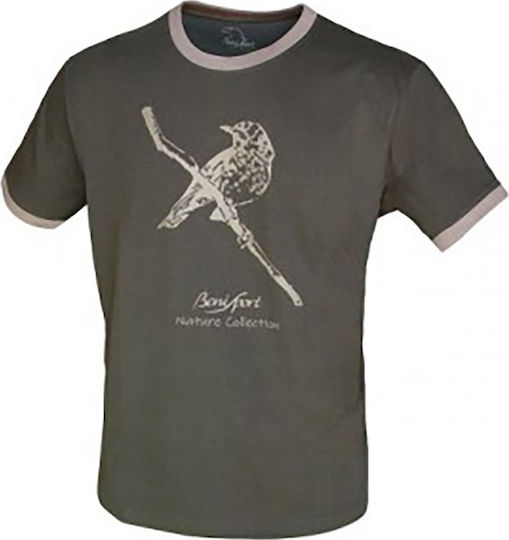 Benisport T-shirt Chewing gum in Khaki color 481