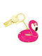 DOIY Keychain Metallic Flamingo