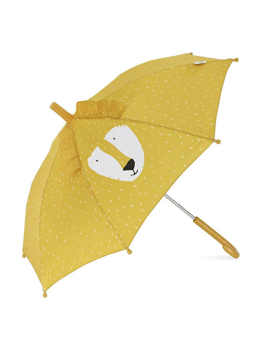 Trixie Mr Lion Kids Umbrellas Curved Handle Yellow 70cm