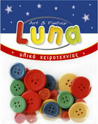 Luna Butoane Din Lemn 24 Bucăți