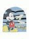 Mickey Mouse Kinder Mütze Gestrickt Hellblau