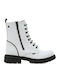 Leather Women's Ankle Boots White