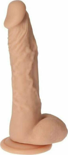 Toyz4lovers Real Safe Long Stocky Реалистично дилдо с Топки и Вендуза Плът 23.5см