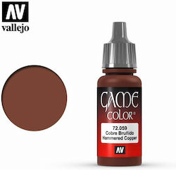 Acrylicos Vallejo Modellbau-Farben Spiel Hammered Kupfer 18ml
