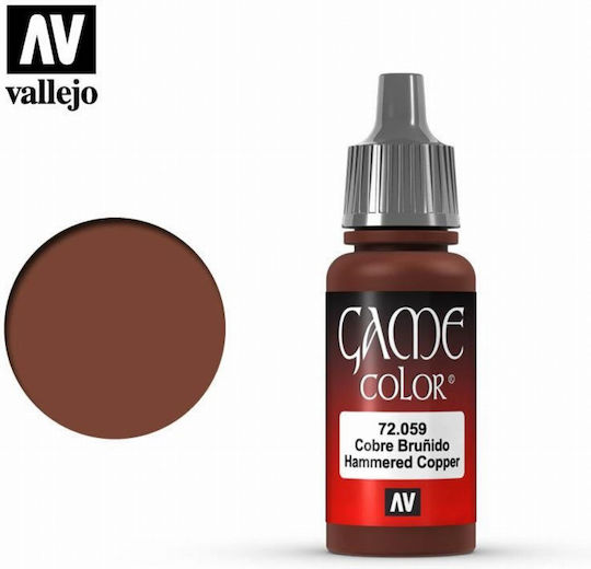 Acrylicos Vallejo Game Modellbau Farbe Hammered Copper 18ml