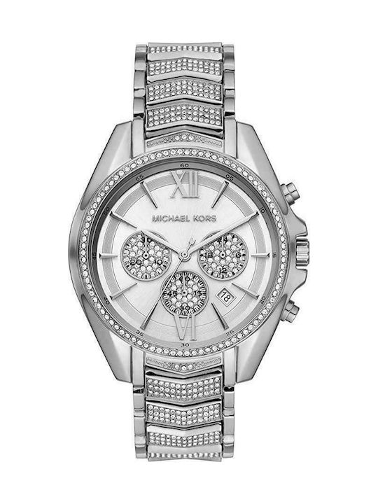 Michael Kors Whitney Watch Chronograph with Silver Metal Bracelet