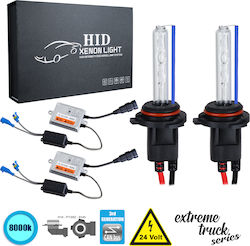 GloboStar Xenon Σετ Φωτισμού Φορτηγού Extreme Truck Series H10 Can bus 110W 24V 8000K Ψυχρό Λευκό