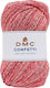 DMC Synthetic Knitting Yarn Confetti Red 550 35...