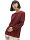 Flo Rez Wash Long Women's Sweatshirt Pomegranate