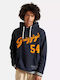 Collegiate Sweatshirt with Hood Eclipse Navy