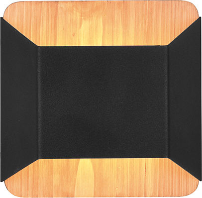 Trio Lighting Arino Modern Leuchte Wand mit Integrierter LED und Warmweißes Licht Schwarz 12x12cm