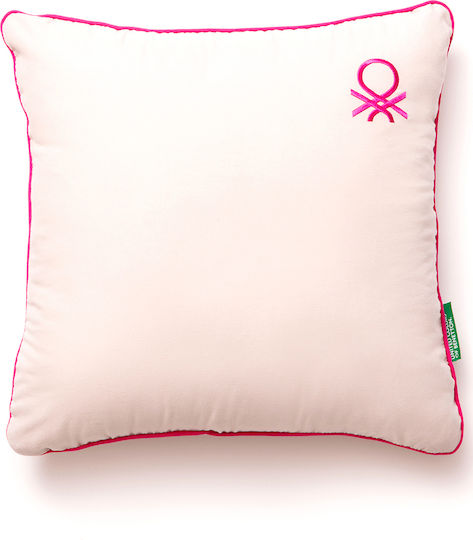 Benetton Sofa Cushion Tevere 100% Cotton Beige 40x40cm