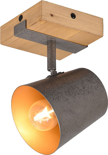 Trio Lighting Bell Einzel Spot mit Fassung E14 in Gray Farbe
