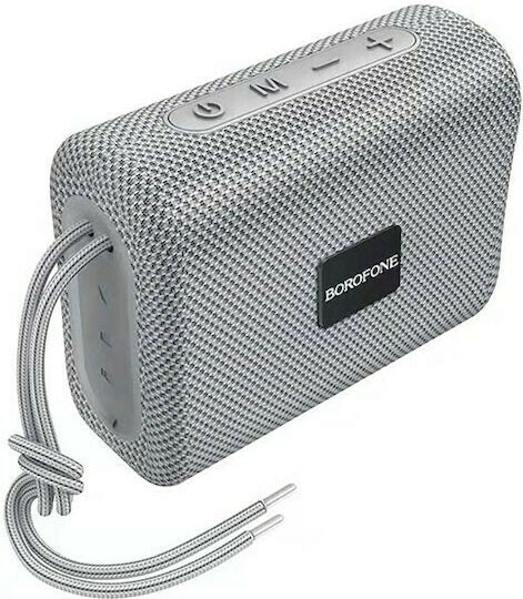 Borofone BR18 Sports Ηχείο Bluetooth 5W με Ραδιόφωνο και Διάρκεια Μπαταρίας έως 2 ώρες Γκρι