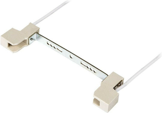 VK Lighting Stromstecker mit Steckdosenbuchse Rx7s in Weiß Farbe Set 1Stück 37105-004629