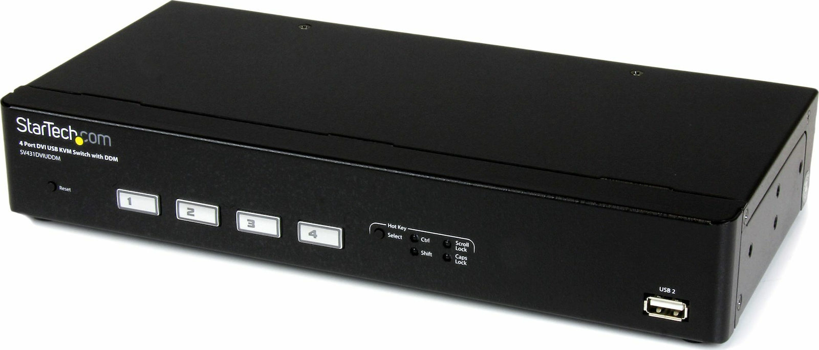 StarTech 4 Port USB DVI KVM Switch with DDM Fast Switching Technology