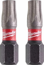 Milwaukee Σετ 2 Μύτες Κατσαβιδιού Torx / Αστέρι...