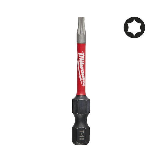 Milwaukee Shockwave Screwdriver Bit Torx with Size T10 Torx