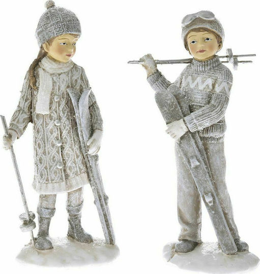 Iliadis Christmas Figure Toddler Gray Length 8cm 2pcs