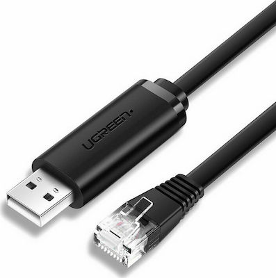 Ugreen CM204 Καλώδιο USB USB-A male - RJ45 male 1.5m (50773)