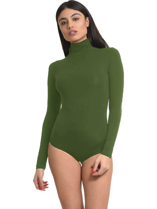 Helios Lingerie Long Sleeve Turtleneck Bodysuit...