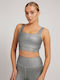 Women's Sports Bra without Padding Silver