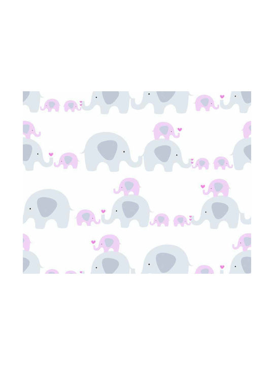 AS Creation Kids Wallpaper Vinyl Coated Baby Elephants L53xH1005εκ.