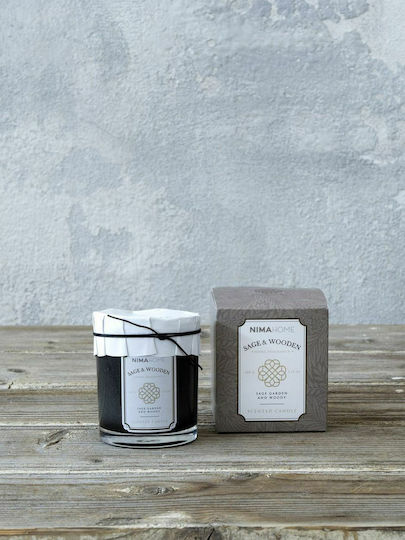 Nima Aromatic Candle in Jar with Sage & Wooden Scent 160g