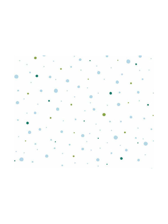 AS Creation Kids Wallpaper Fabric Dots Blue / Green L53xH1005εκ.