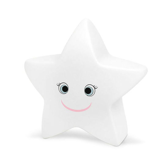 Kiokids Led Παιδικό Διακοσμητικό Φωτιστικό Αστεράκι με Εναλλαγές Χρωματισμών Λευκό 15x13cm