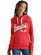 Superdry Vintage Lofo Source Women's Hooded Sweatshirt Red