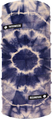 Bee. Unusual. Tie Dye Bandana Blue