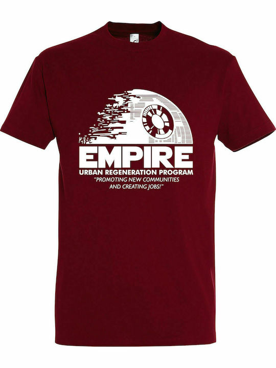 T-shirt Unisex "Star Wars Empire, Urban Regeneration Program", Chili