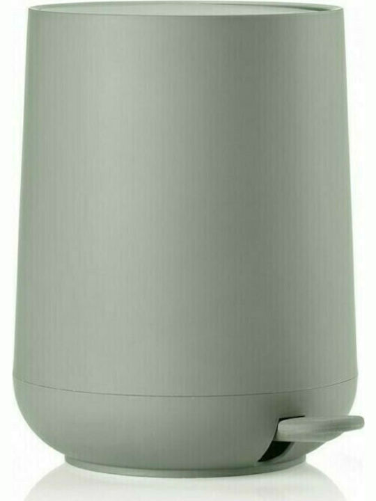 Zone Denmark Matcha Green Plastic Toilet Bin with Soft Close Lid 5lt Green