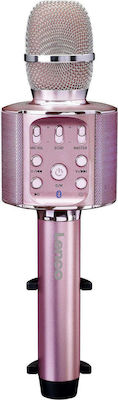 Lenco Wireless Karaoke Microphone in Pink Color