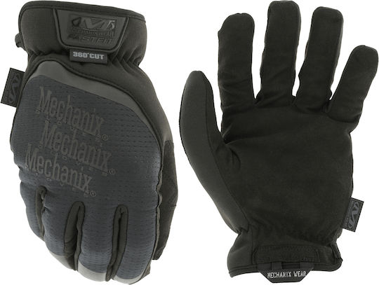 Mechanix Wear Mechanix Fastfit Γάντια Εργασίας Μαύρα Συνθετικού Δέρματος