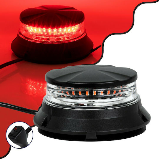 GloboStar Car Beacon LED 10 - 30V Waterproof with Red Lighting