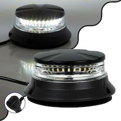 GloboStar Far Auto LED 10 - 30V Impermeabil 11.5cm cu Alb Iluminare