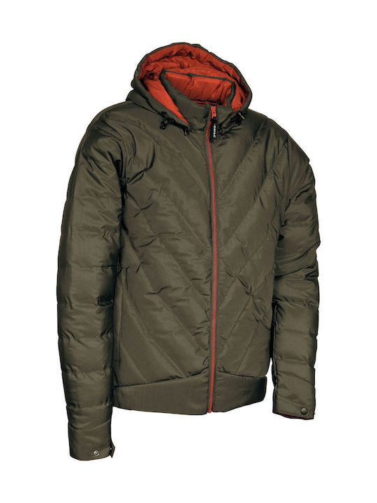 Cofra Lenningen Work Jacket Cold with Hood Green Inflatable