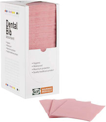 Soft Care Dental Towel Pink 1ply + 1ply with Di...